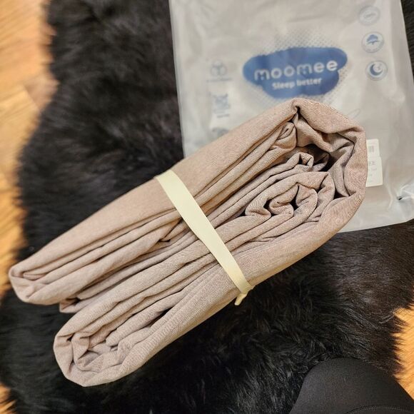 100% Cotton King Size Mauve Brown Duvet Cover Set - Picture 7 of 10